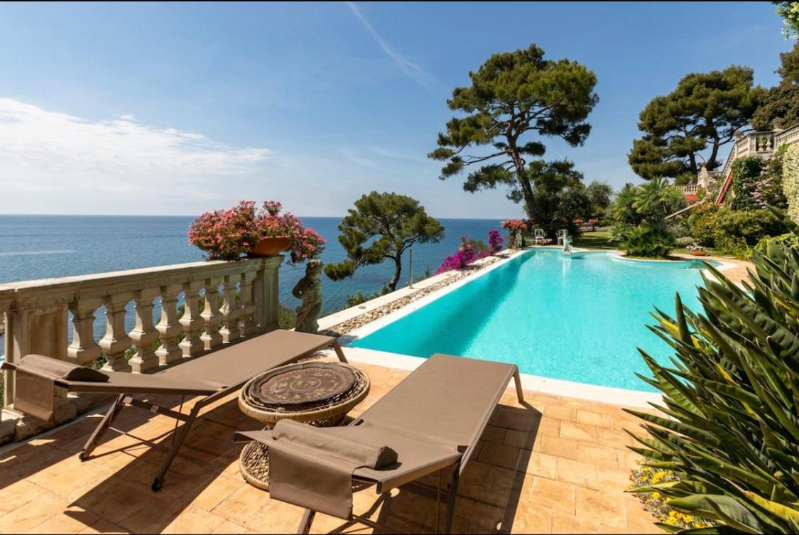 Sea View Suite Apartment In Historic Villa, Exclusive Experience Imperia Exteriör bild